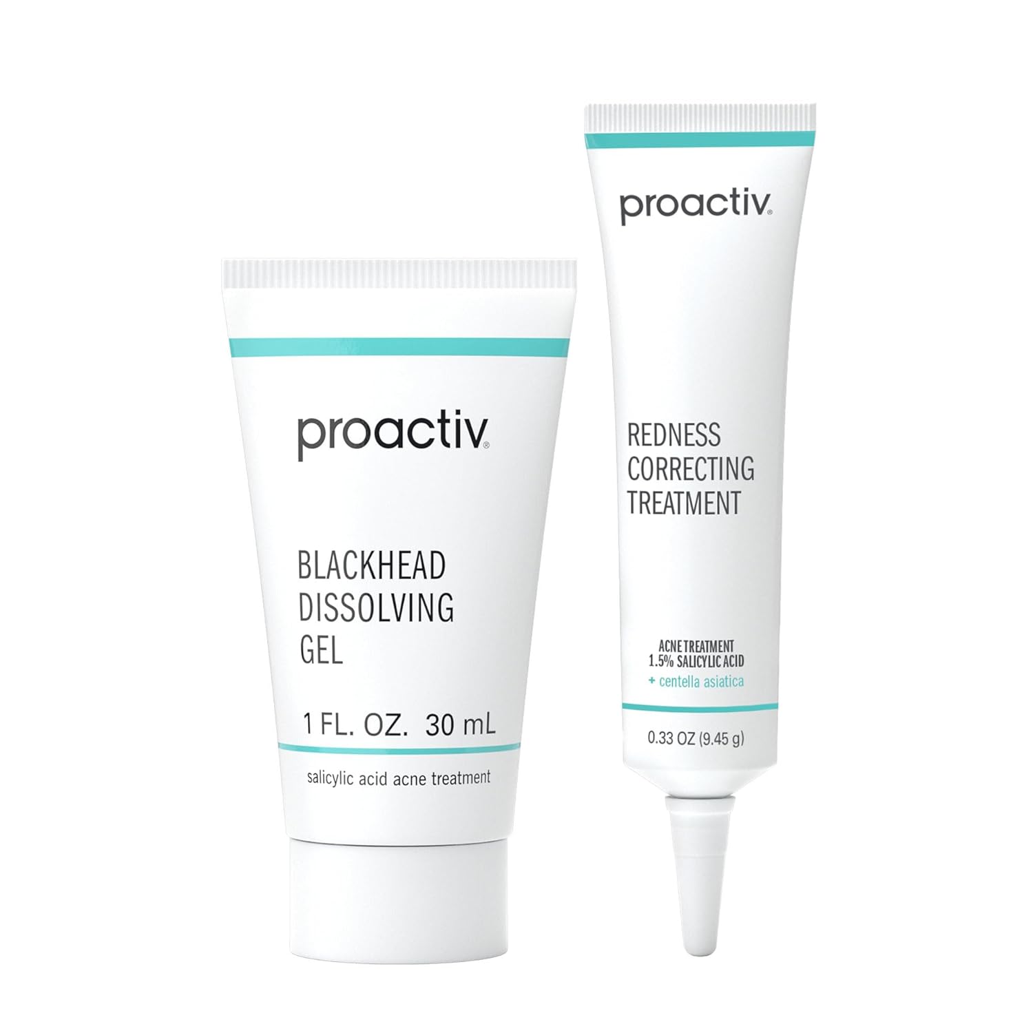 Proactiv Acne Treatment Duo - Blackhead Dissolving Gel + Redness Correcting Spot Treatment, Clears & Prevents Breakouts with Salicylic Acid, Formulated for Acne-Prone Skin