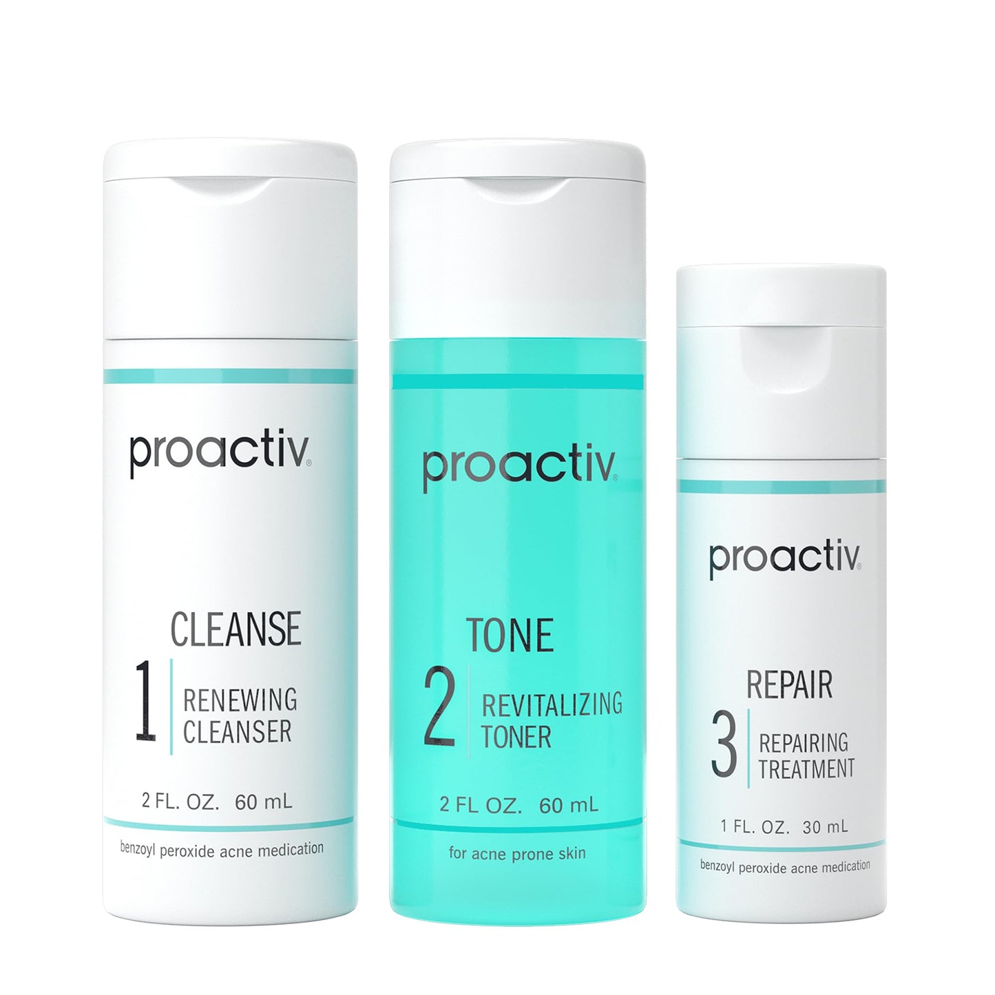 Proactiv 3 Step Acne Treatment w/ Pimple Patches - Benzoyl Peroxide Face Wash, Repairing Acne Spot Treatment for Face and Body, Exfoliating Toner - 90 Day Complete Acne Skin Care Kit + Pimple Patches