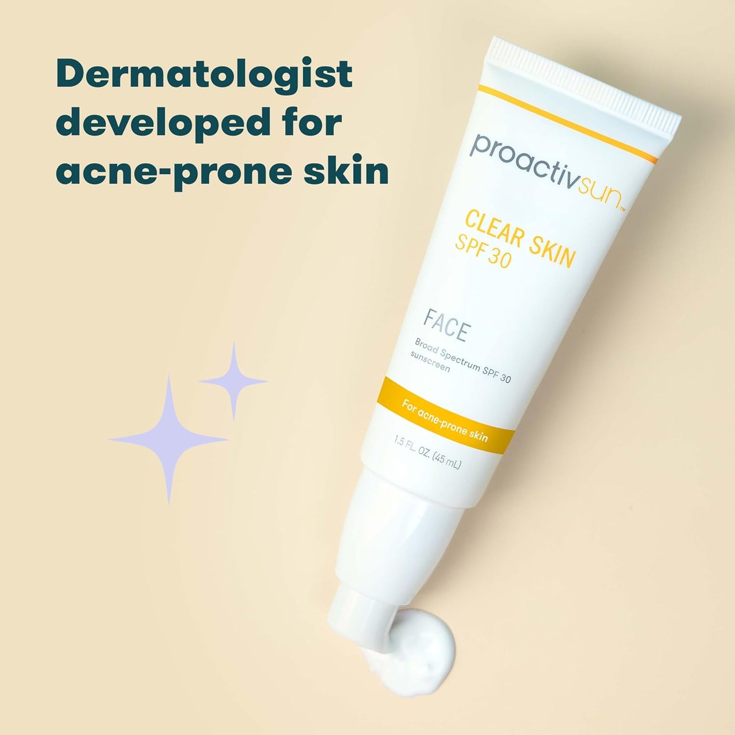 Proactiv Clear Skin Face Sunscreen Moisturizer With SPF 30 - Hydrating SPF Lotion And Sensitive Skin Sunscreen For Oily Skin And Acne-Prone Skin, Oil Free Matte Skincare Sunscreen, 1.5oz